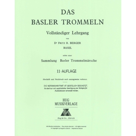 Basler Trommeln Lehrgang von Dr. Fritz Berger
